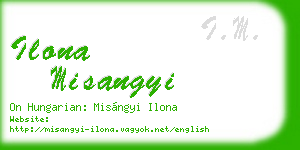 ilona misangyi business card