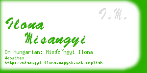 ilona misangyi business card